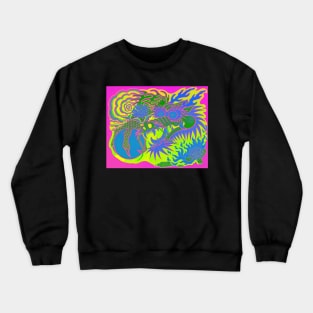 Neon Dragon With 4 Elements Variant 28 Crewneck Sweatshirt